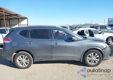 2015 Nissan Rogue Sv из США, поврежденный, VIN KNMAT2MT3FP559957